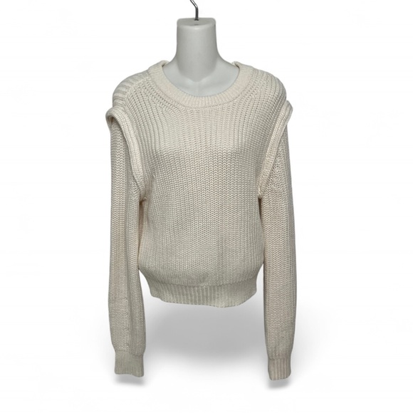Abercrombie & Fitch Sweaters - Abercrombie & Fitch white  Crew Neck Sweater